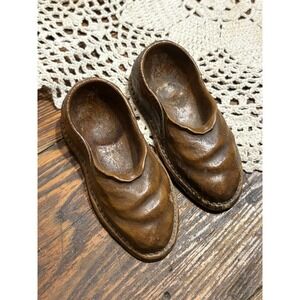 Vintage 1940s Syroco Pulp Wood Pair of Shoes Tobacco Pipe Holder Ashtray